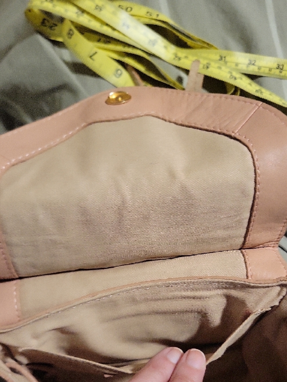 See By Chloe Pink/Nude/Tan Leather Crossbody Bag with Tassel Detail - Picture 10 of 13